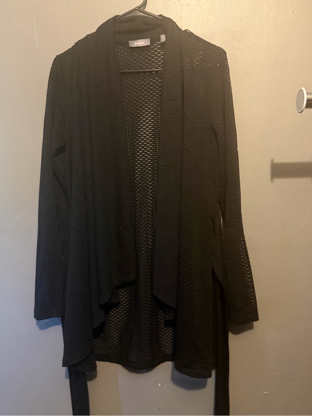 Neiman Marcus  Open-Weave Draped Cover-up